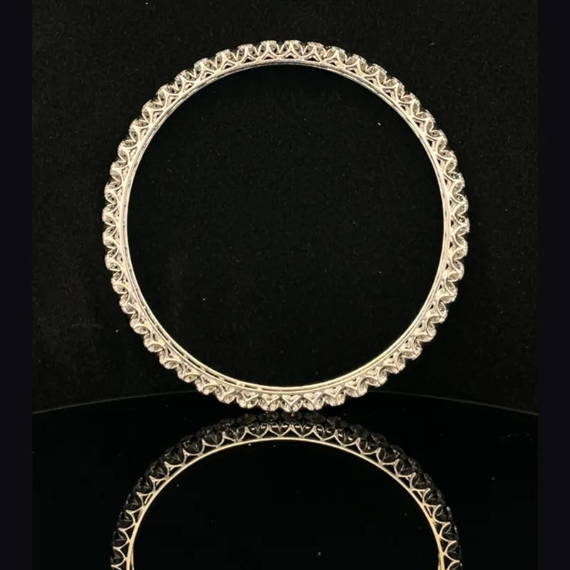 Elegant Kada bangles with CZ - Set of 2, Size 2.6