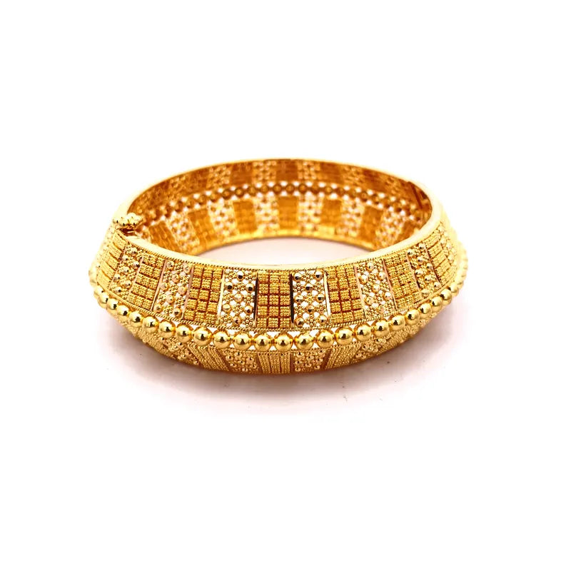 Two beautiful 22k yellow gold Kada bangles for women