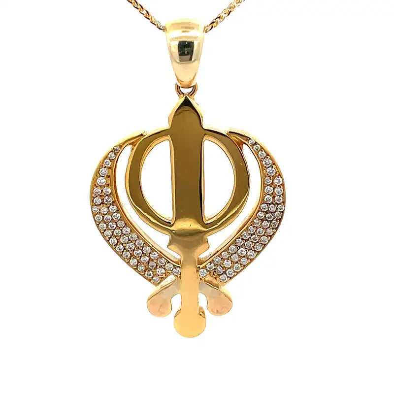 Gold Khanda Pendant