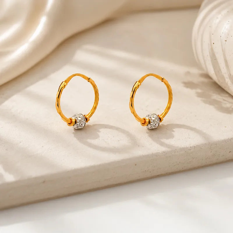 Elegant 22K yellow gold hoop earrings for everyday wear and special occasions