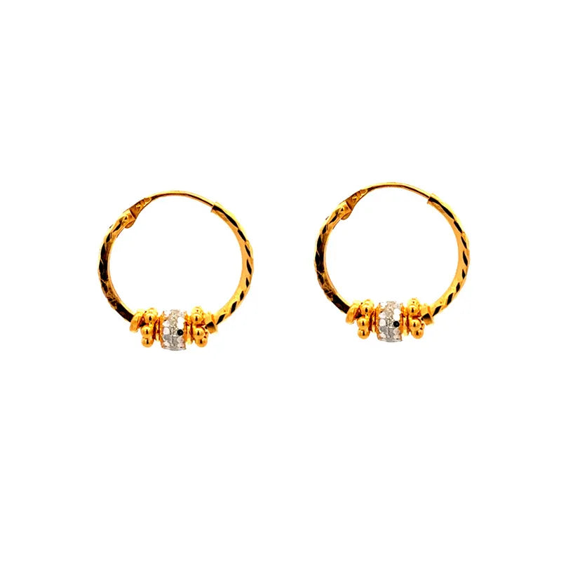Elegant 22K Yellow Gold Hoop Earrings for Timeless Everyday Style