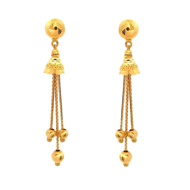 22K Gold Hanging Earrings