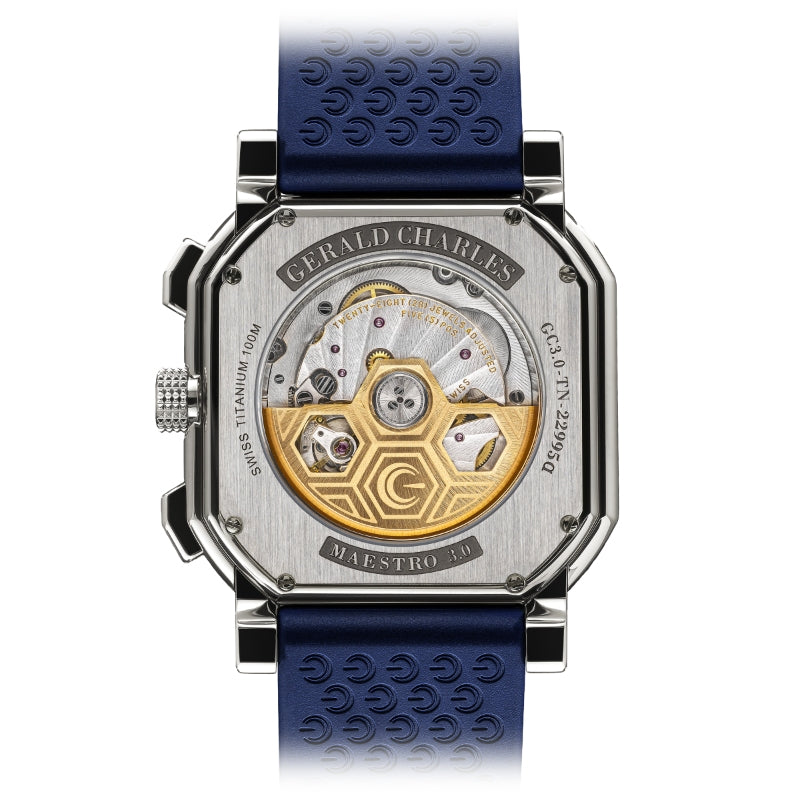 Maestro 3.0 Chronograph in Titanium and Royal Blue