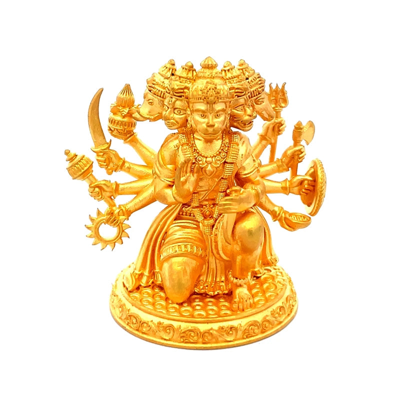 Lord Hanuman Gold Statue | Spiritual Puja Vastu