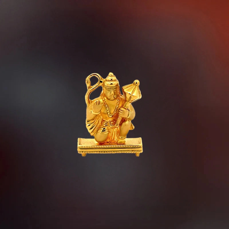 Lord Hanuman Gold Statue | Spiritual Puja Vastu