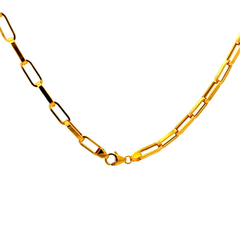 Elegant 22K Yellow Gold Chain for Timeless Everyday Sophistication and Versatile Accessory