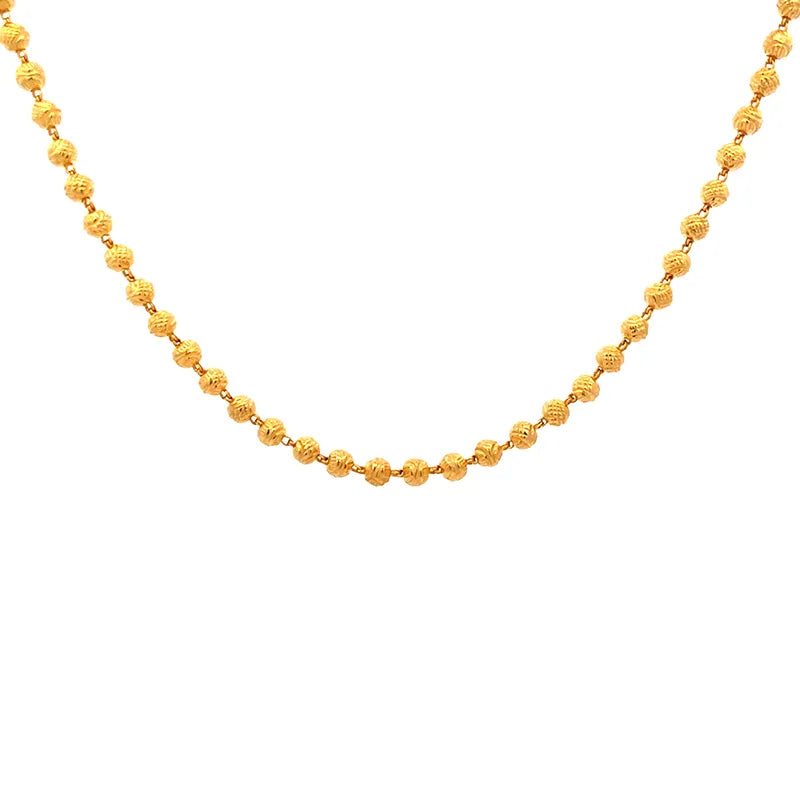 22K Gold Fancy Chain - 18 inch