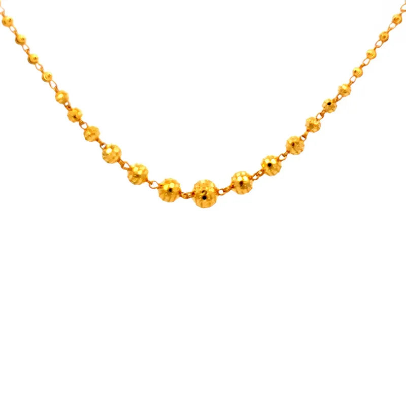 Beautiful 22K yellow gold fancy chain, elegant and versatile for everyday wear