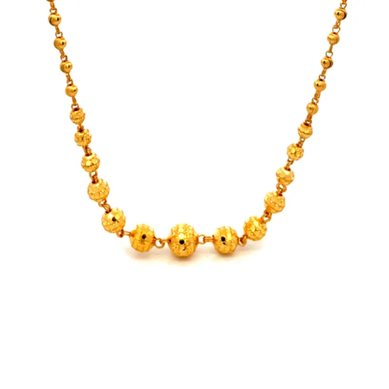 Beautiful 22K yellow gold fancy chain, elegant and versatile for everyday wear