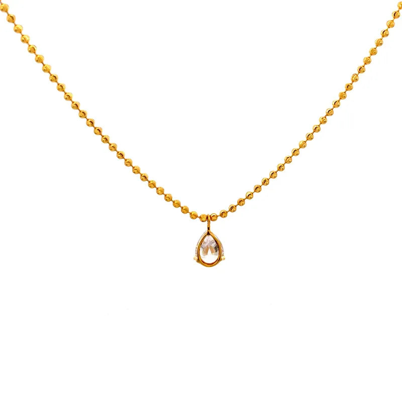 Elegant 22K Yellow Gold Fancy Chain Necklace for Timeless Appeal