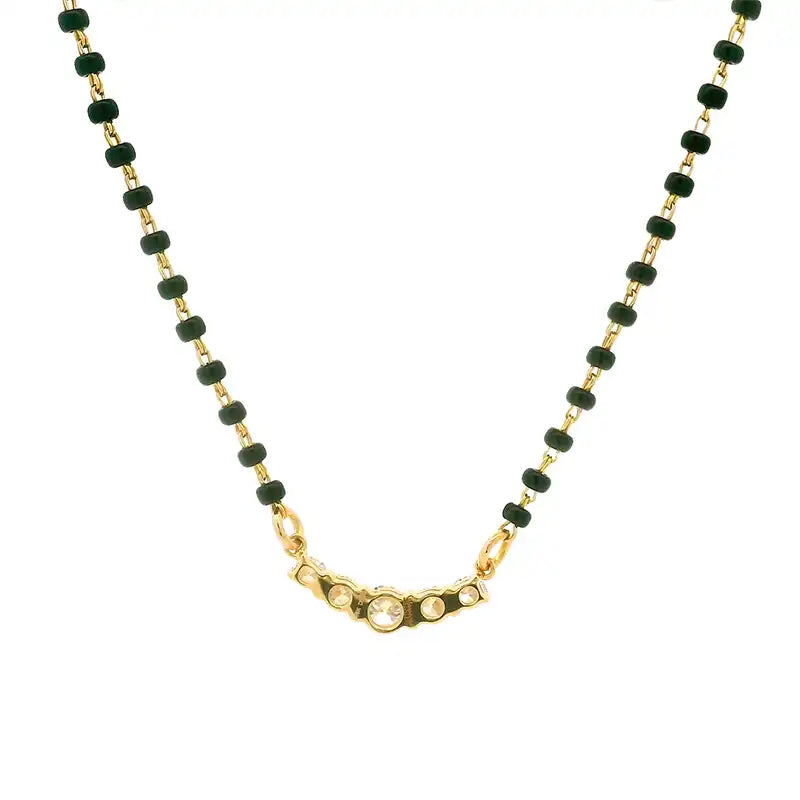 Elegant Everyday Wear Mangalsutra in 18K Yellow Gold and Diamond