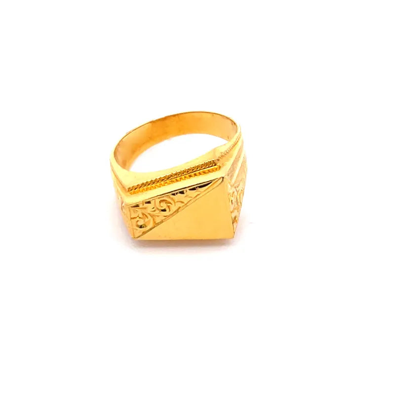 22K Gold Men's Ring - Size 10