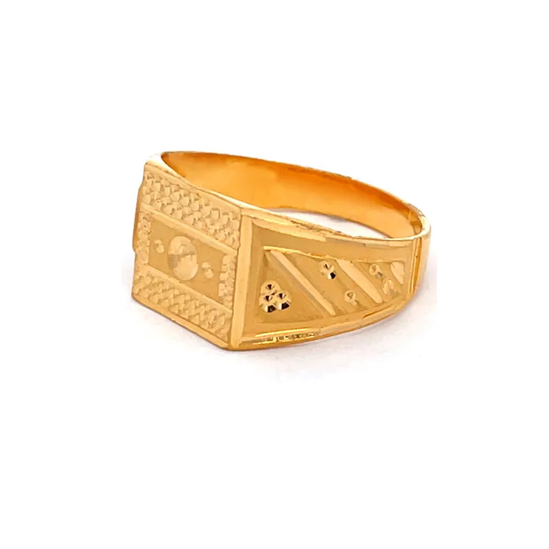 22K Gold Men's Ring - Size 10.75