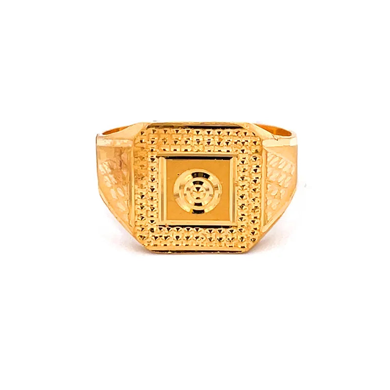 22K Gold Men's Ring - Size 9.50