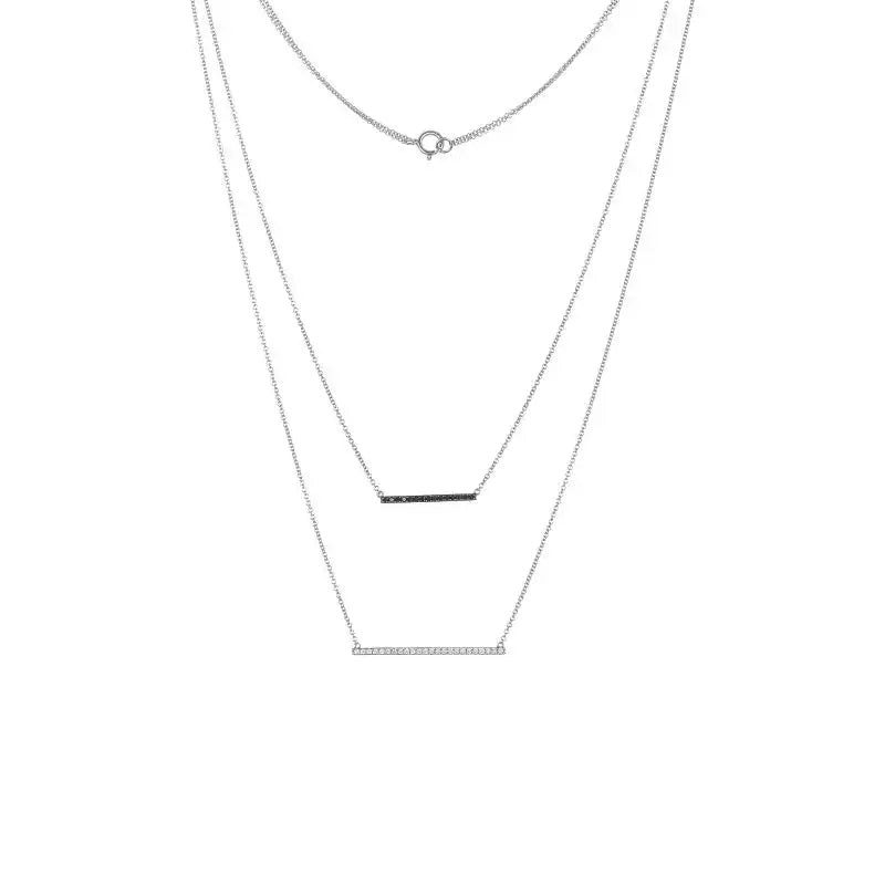 Unique White Gold Diamond Necklace