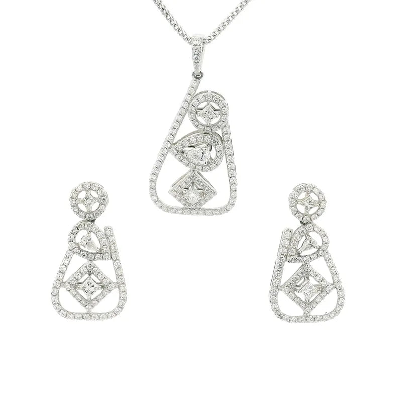 18K Gold Pendant Set