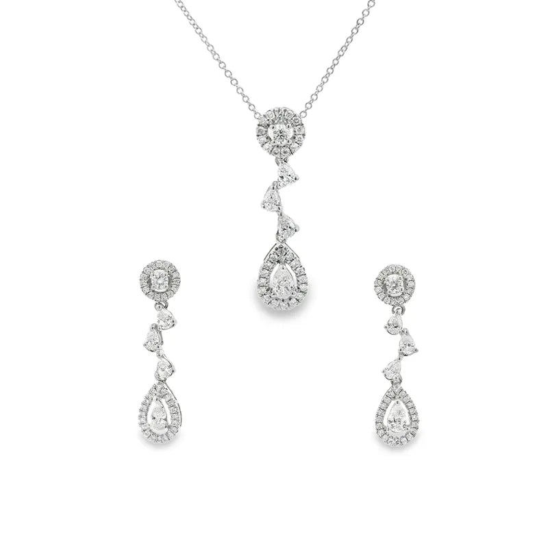 18K Gold Pendant Set