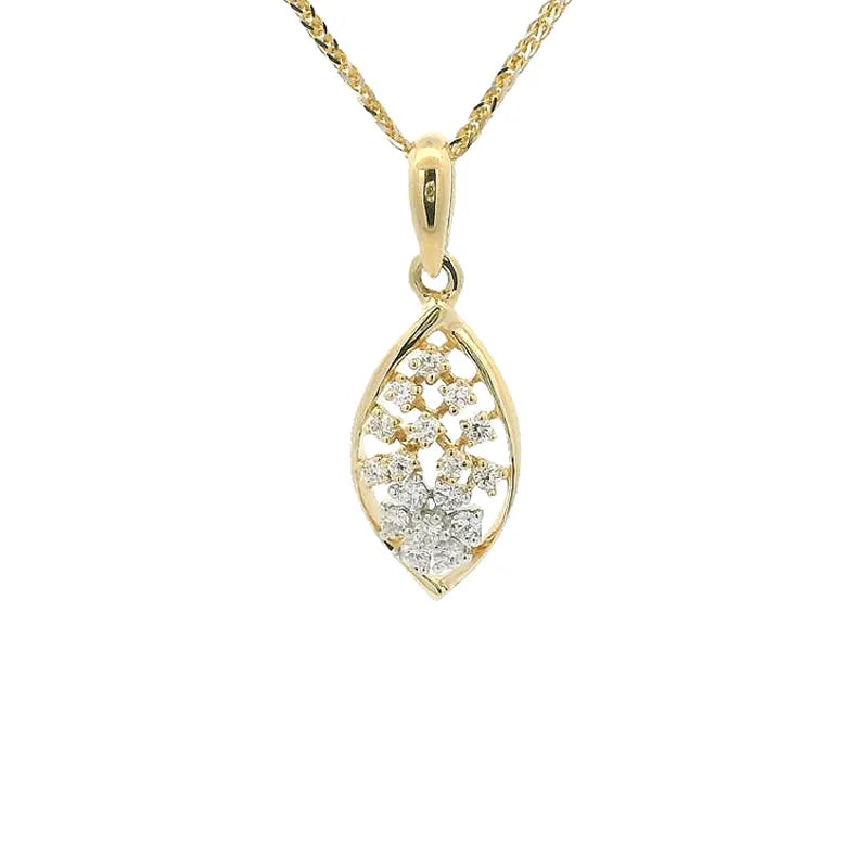 18K Gold Pendant Set