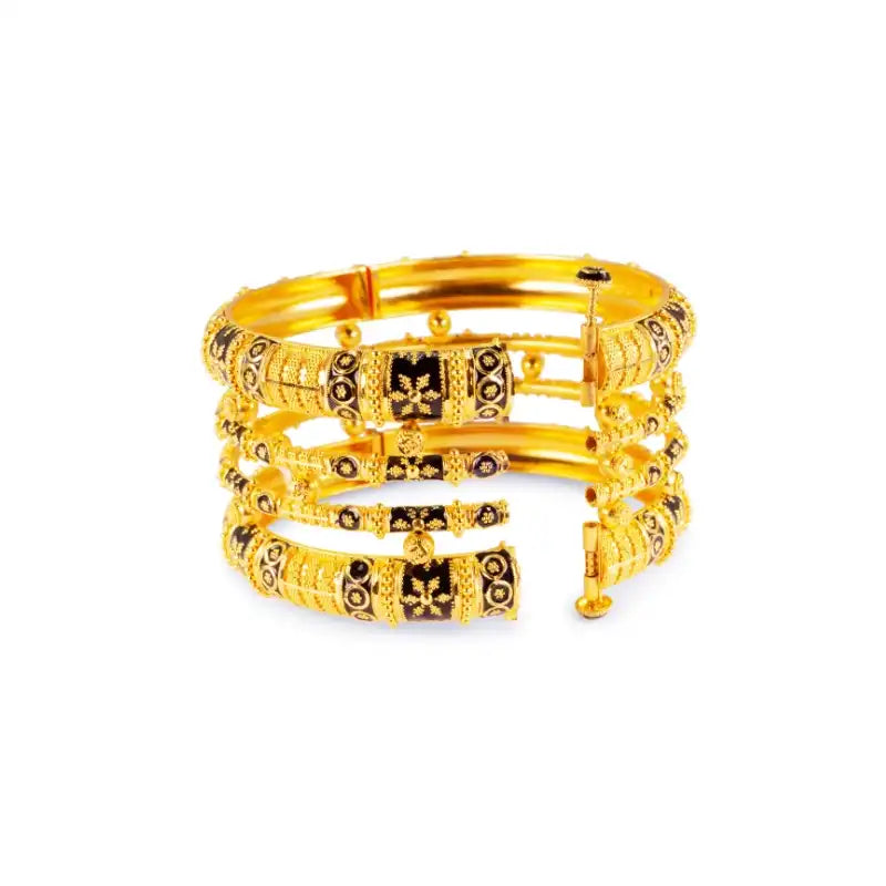 Elegant 22K Yellow Gold Kada Bangle for Women a Timeless Accessory