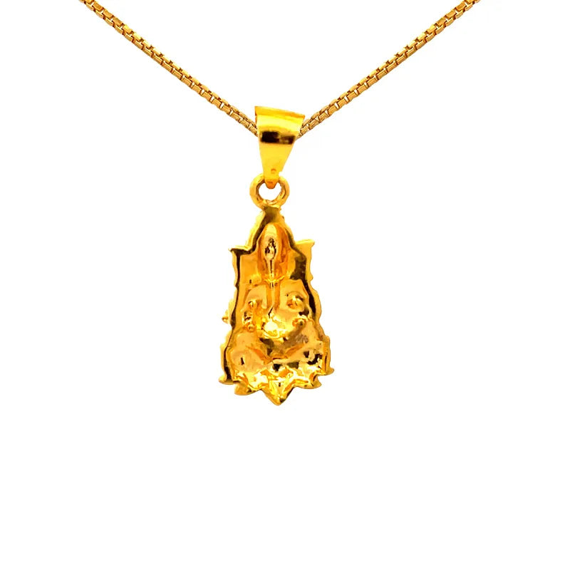 Lord Ganesh 22K Gold Pendant