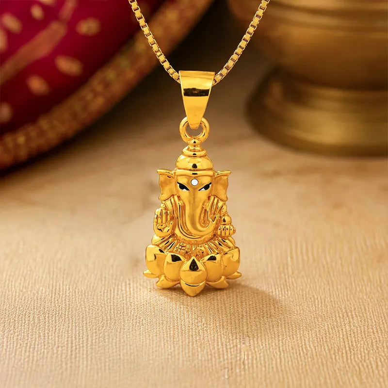 Lord Ganesh 22K Gold Pendant
