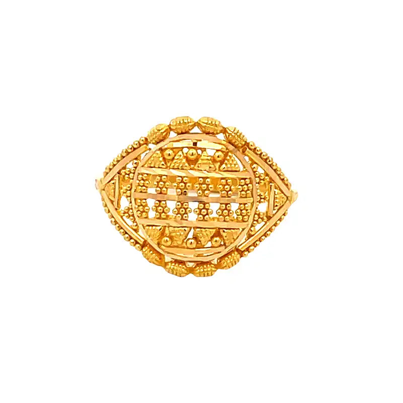 22k Gold Classic Elegance Ring - Size 6.75