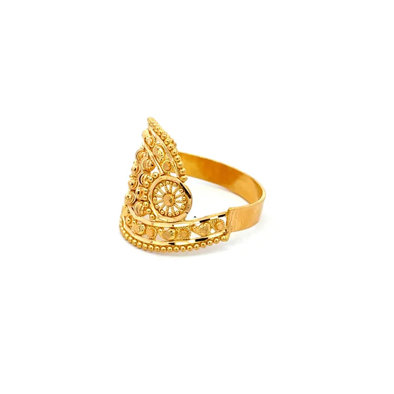 Elegant 22 Karat Yellow Gold Ring for Timeless Appeal and Everyday Sophistication