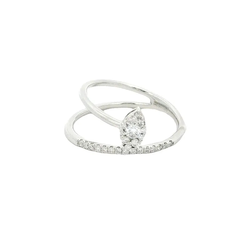 Elegant Diamond-Studded Ring