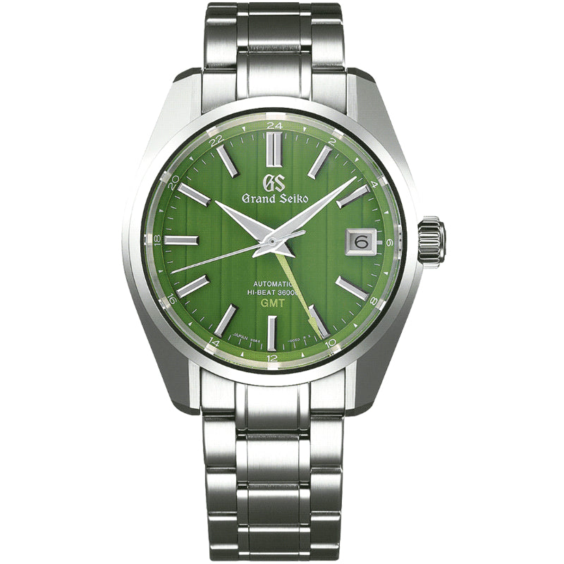 Grand Seiko Hi-Beat 36000 Automatic GMT SBGJ259 Urban Bamboo - Heritage Collection
