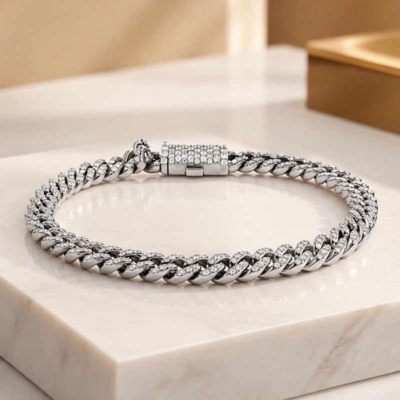 Links Bracelet in White gold and Diamonds