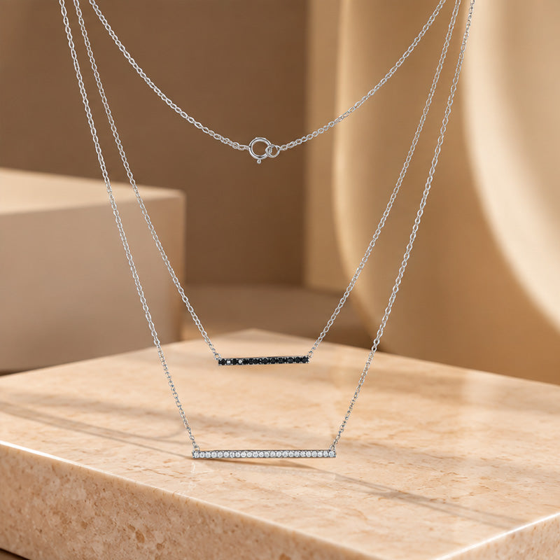 Unique White Gold Diamond Necklace