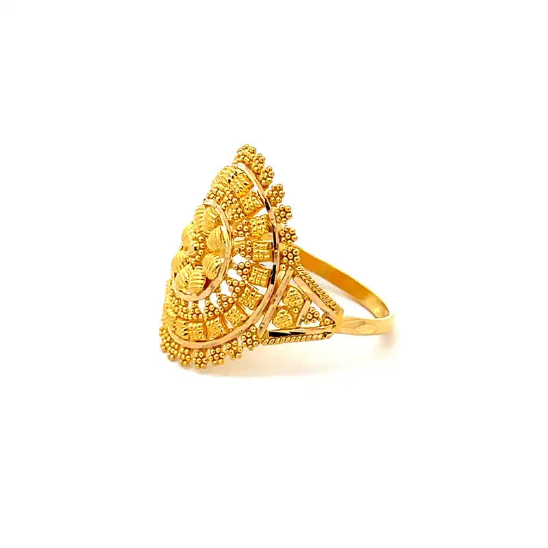 22k Yellow Gold Floral Ring