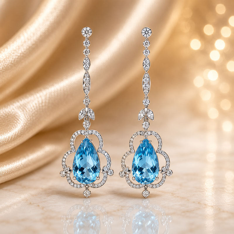 Aquamarine Earring