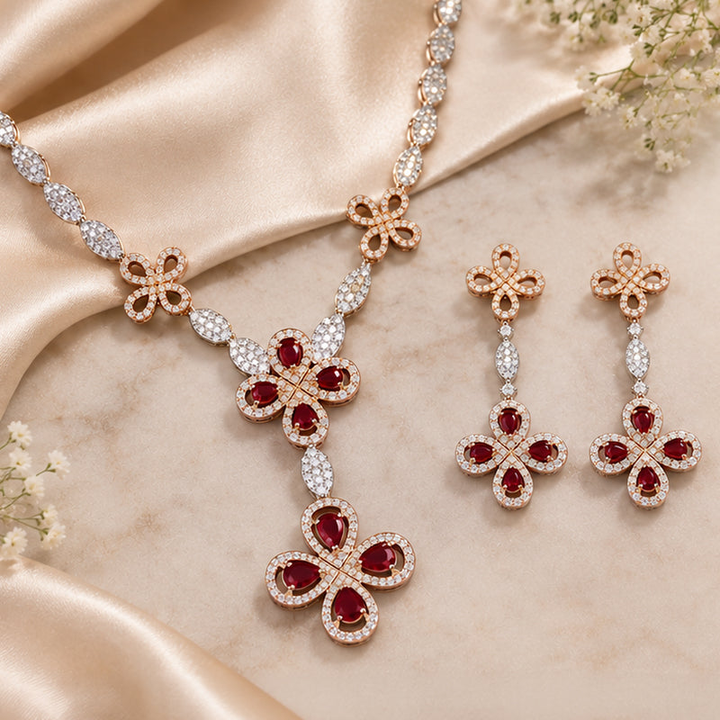 Ruby Necklace set