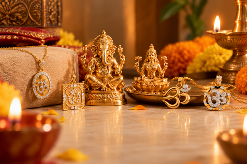 Why Do People Buy Gold Statues and Religious Pendants for Diwali
