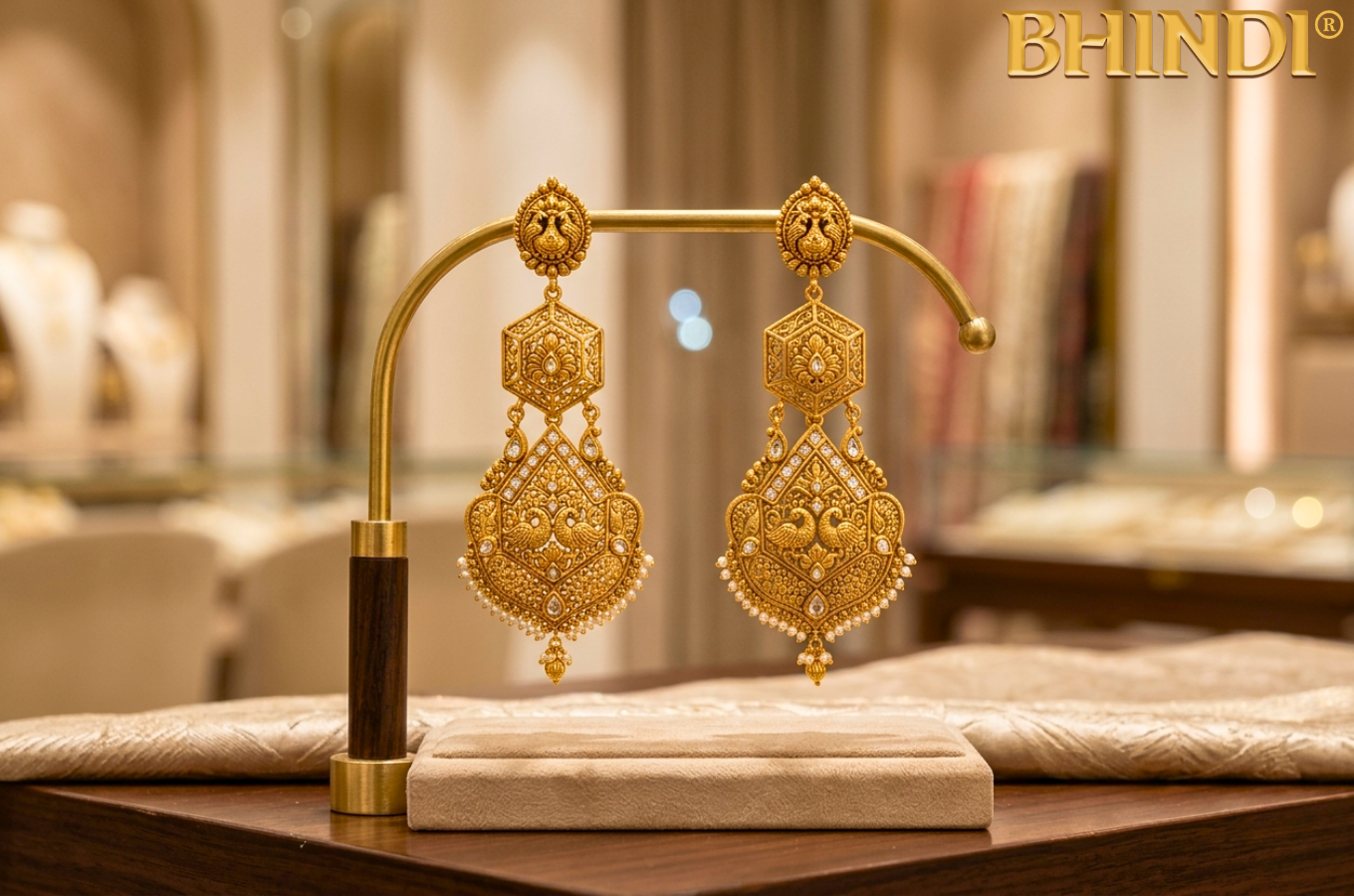 22K Gold Earrings That Blend Tradition With Contemporary Style