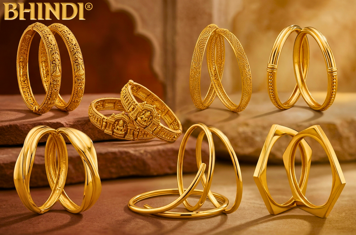 Gold Bangles Blend Old World Tradition with a Bold Modern Edge