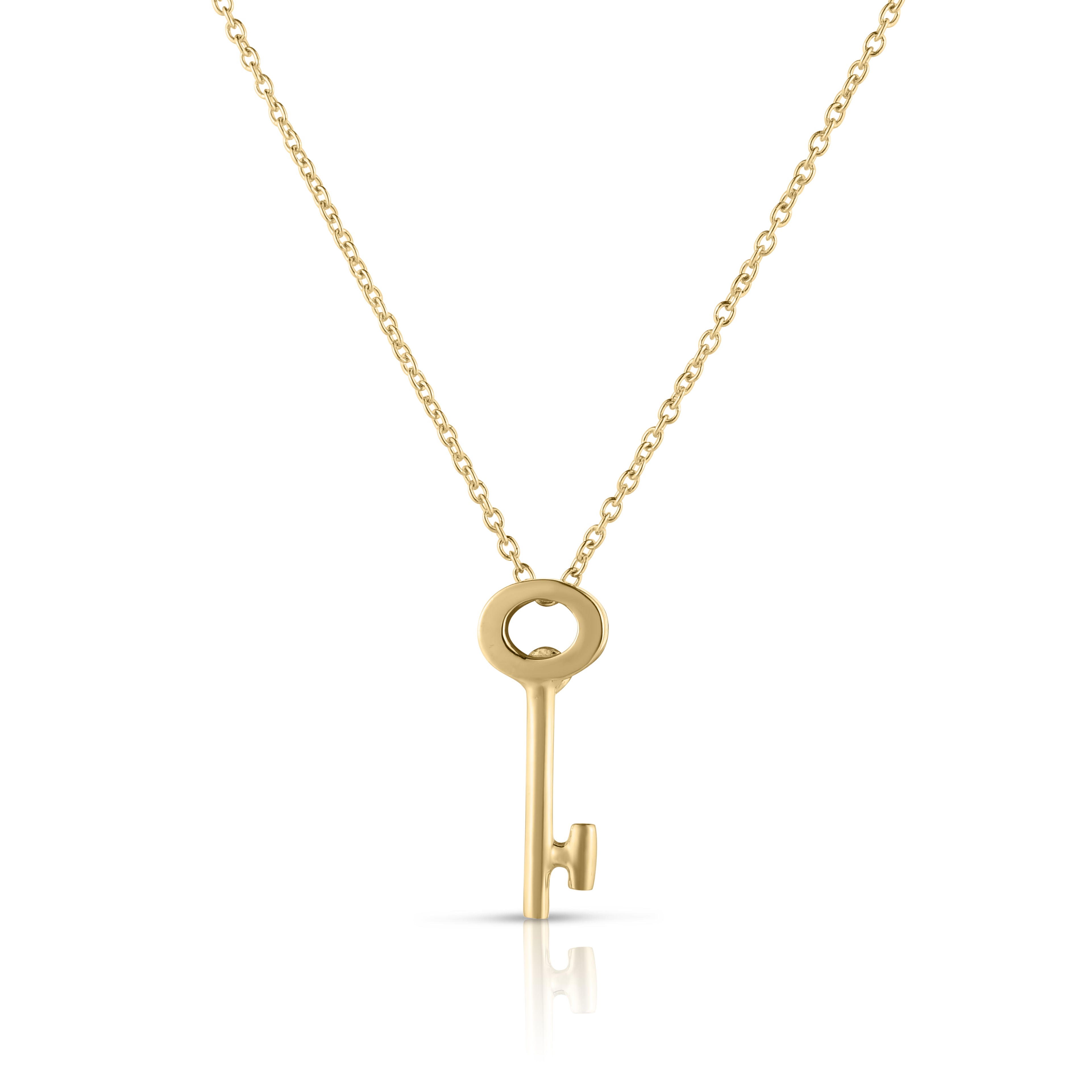 18K YELLOW GOLD TINY TREASURES KEY NECKLACE