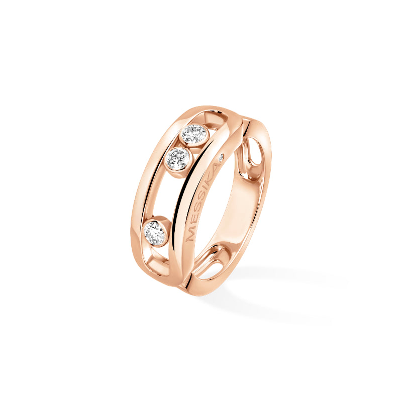 18K Pink Gold Diamond Move Classique Ring