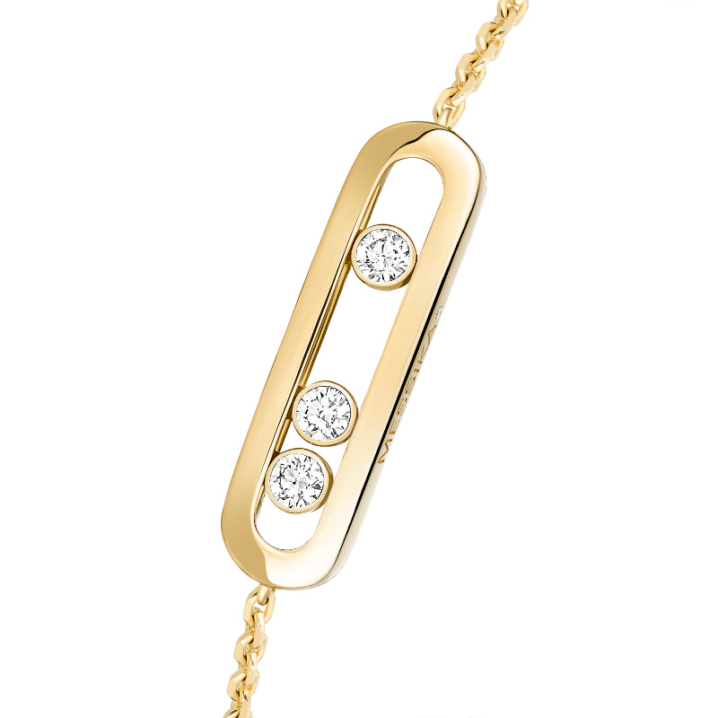 18K Yellow Gold Diamond Baby Move Bracelet