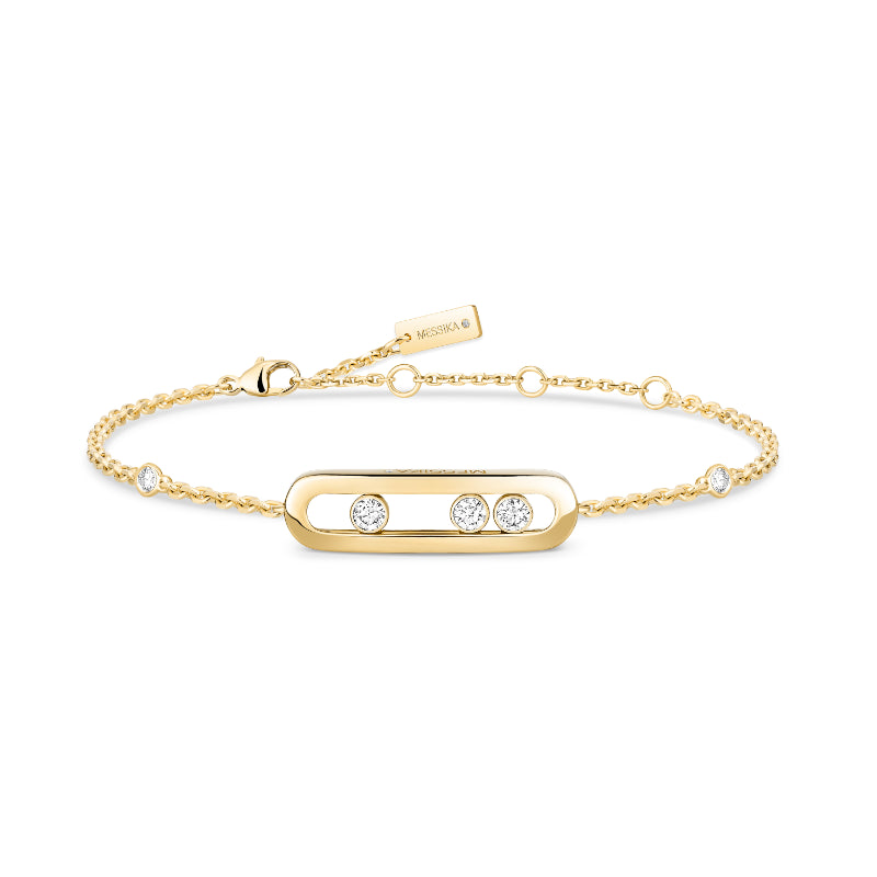 18K Yellow Gold Diamond Baby Move Bracelet