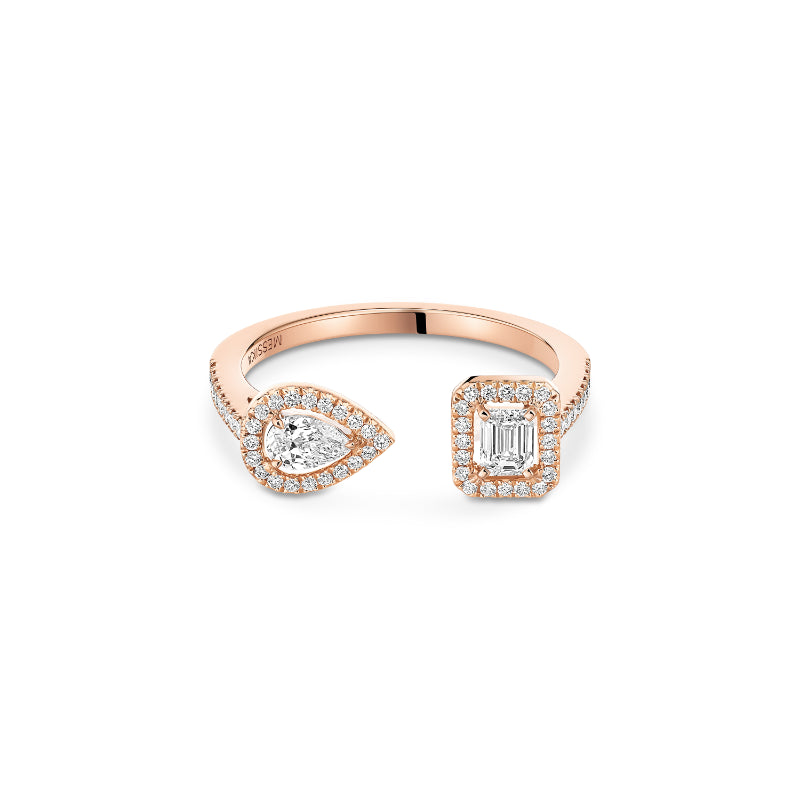 18K Pink Gold Diamond My Twin Toi & Moi Ring