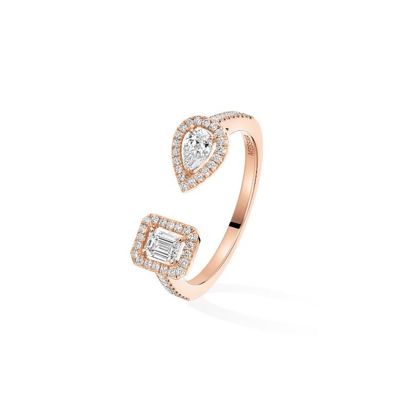 18K Pink Gold Diamond My Twin Toi & Moi Ring