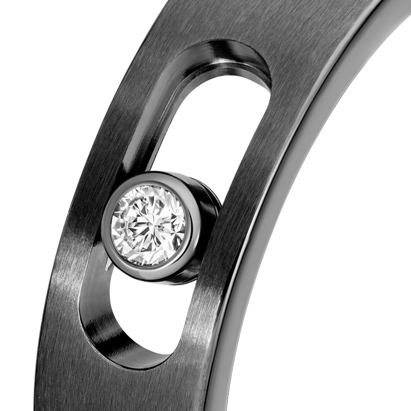 Graphite Titanium Diamond Move Titanium Ring
