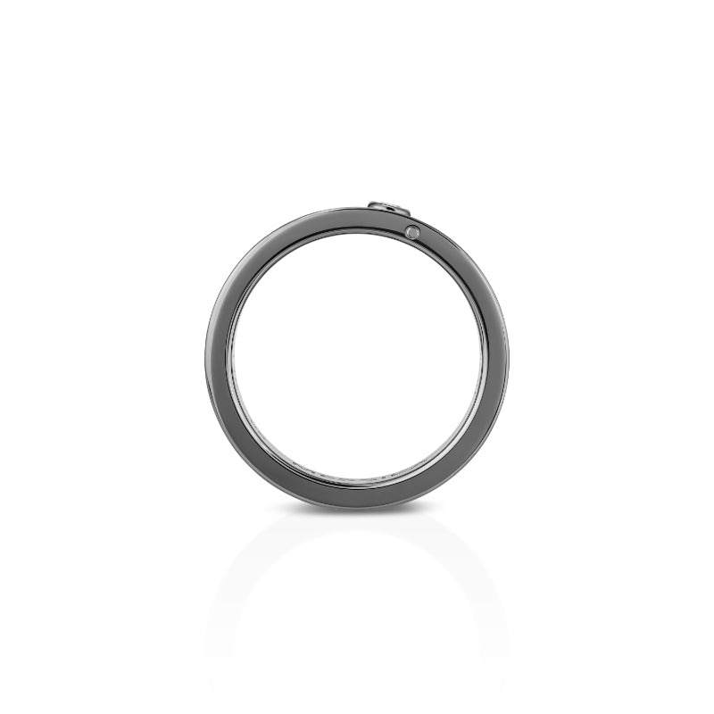 Graphite Titanium Diamond Move Titanium Ring