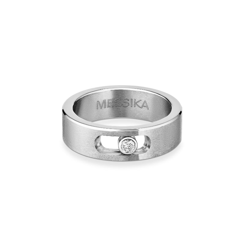 Natural Titanium Diamond Move Titanium Ring