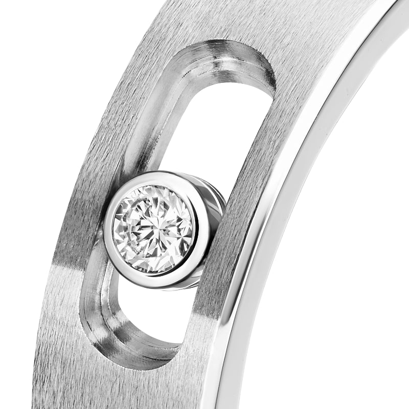Natural Titanium Diamond Move Titanium Ring