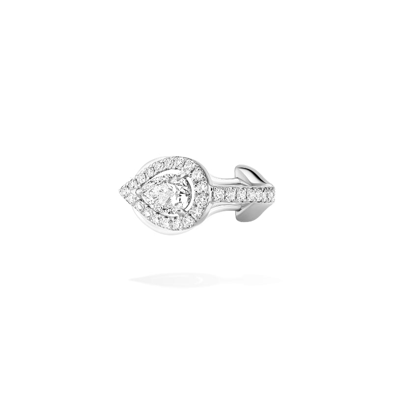 18K White Gold Diamond My Twin Single Top Clip Earring