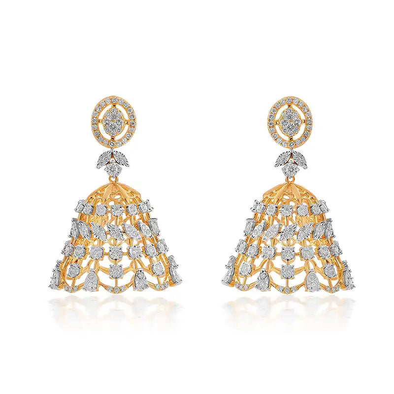 Belle of the Ball Traditional Diamond Necklace & Earrings