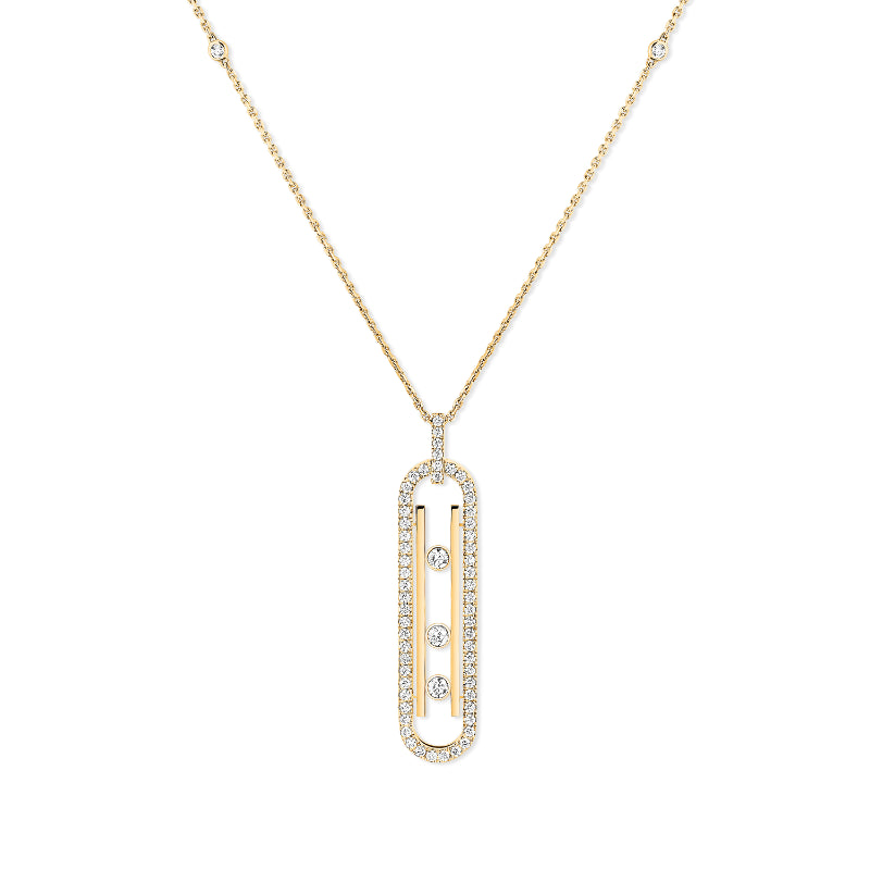 18K Yellow Gold Diamond Move 10th Necklace